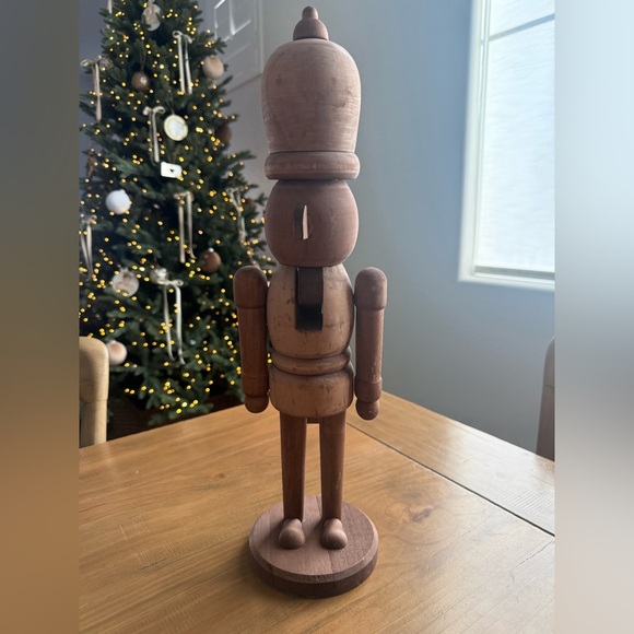 Pottery Barn Wooden Nutcracker Decor - Brown - Picture 2 of 6